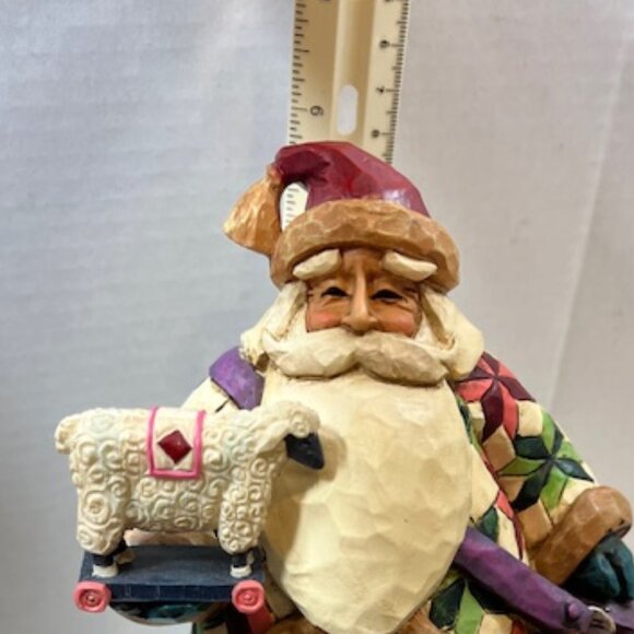 Jim Shore Tabletop Santa 2003 Figurine "O'er The Fields We Go" Sheep 10.5"x5" - Picture 10 of 16